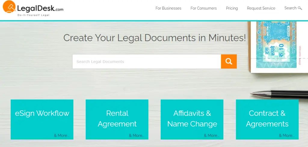 Legaldesk - create legal documents yourself